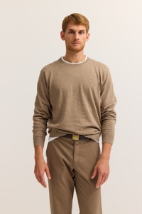 bugatti Rundhalspullover »Regular Fit« Basic Essential aus reiner Baumwolle