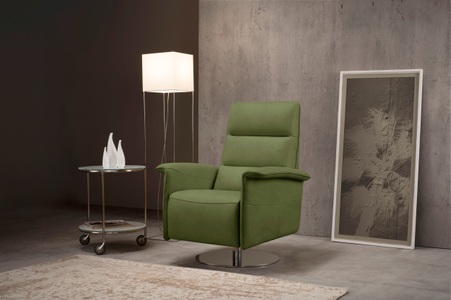 Egoitaliano, Egoitaliano Sessel »Kelly«, drehbar, manuelle Relaxfunktion mit Push-Back-Mechanismus, Egoitaliano Sessel »Kelly Designsessel«, drehbar, manuelle Relaxfunktion mit Push-Back-Mechanismus