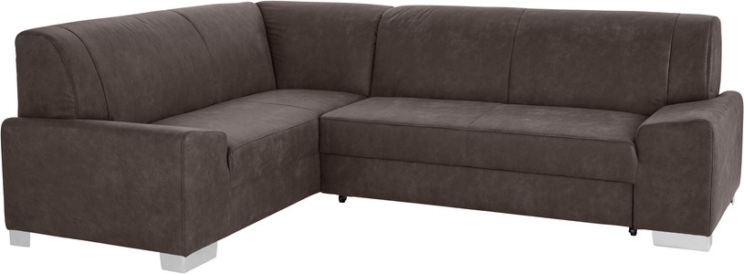 DOMO collection, DOMO collection Ecksofa, DOMO collection Ecksofa »Anzio L-Form«, Wahlweise mit Bettfunktion und Federkern