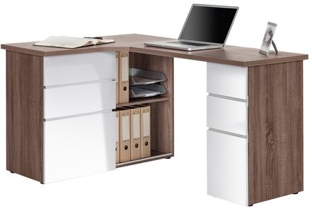 Maja Moebel, home24 Eck-Schreibtisch Samiera I, 