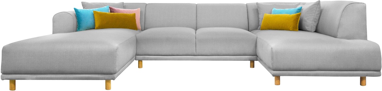 andas Wohnlandschaft »Maroon«, in skandinavischem Design, mit losen Kissen