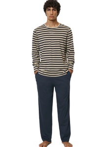 Marc O'Polo, Lounge-Set, Marc O'Polo - Natural Jersey Schlafanzug, XL, Blau