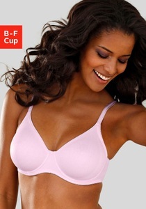 Lascana, LASCANA T-Shirt-BH, LASCANA T-Shirt-BH »perfect basic« mit Bügel, ohne Schale, Basic Dessous