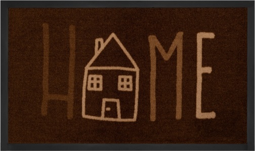 Hanse Home, Fussmatte, »Easy Home«, HANSE Home, rechteckig, Höhe 5 mm, maschinell getuftet, HANSE Home Fussmatte »Easy Home, Türmatte«, rechteckig, 5 mm Höhe, mit Spruch, Schrift Design, waschbar, Robust, Pflegeleicht, Rutschfest
