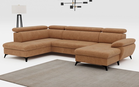 COTTA Wohnlandschaft »Hudson U-Form«, mit Kopfteilverstellung, wahlweise mit Bettfunktion & Bettkasten