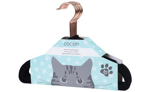 CoCon, Cocon Kleiderbügel »10 Stück, Schwarz«, Cocon Kleiderbügel »10 Stück, Schwarz«