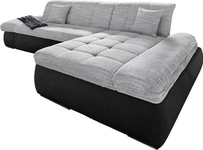 DOMO collection, DOMO collection Ecksofa, DOMO collection Ecksofa »PB Moric wahlweise mit Bettfunktion + Armteilverstellung, L-Form«, im XXL-Format, B/T/H:300/172/80 cm, feine Steppung