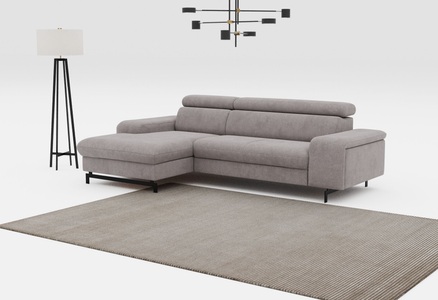 COTTA Ecksofa »Emma L-Form«, mit Kopfteilverstellung, wahlweise mit Bettfunktion & Bettkasten
