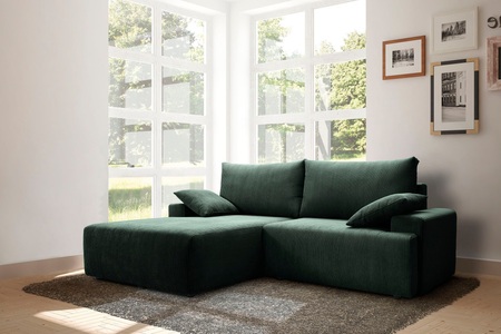 exxpo - sofa fashion, exxpo - sofa fashion Ecksofa, mit Federkern, inklusive Bettfunktion und Bettkasten in verschiedenen Cord-Farben, exxpo - sofa fashion Ecksofa »Orinoko, aktuelles Design und hoher Sitzkomfort, L-Form«, inkl. Bettfunktion und Bettkasten, schöne Farben im angesagten Cord