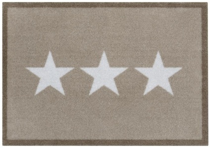 Zala Living, Zala Living Teppich »Sterne«, rechteckig, 7 mm Höhe, Gemustert, Stars, Robust, Pflegeleicht, Eingangsbereich, Waschbar, Rutschhemmend, HANSE Home Fussmatte »Sterne«, rechteckig, 7 mm Höhe, Schmutzfangmatte, Innen und Aussen, Rutschfest, Wetterfest, Waschbar