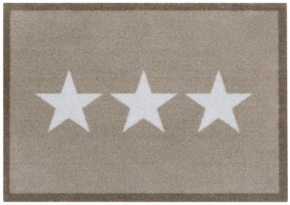Zala Living, Zala Living Teppich »Sterne«, rechteckig, 7 mm Höhe, Gemustert, Stars, Robust, Pflegeleicht, Eingangsbereich, Waschbar, Rutschhemmend, HANSE Home Fussmatte »Sterne«, rechteckig, 7 mm Höhe, Schmutzfangmatte, Innen und Aussen, Rutschfest, Wetterfest, Waschbar