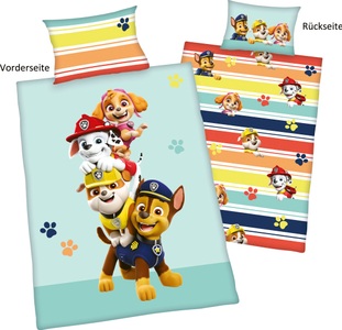 HERDING, Herding Flanell Kinder-Wendebettwäsche Paw Patrol, Herding Flanell Kinder-Wendebettwäsche Paw Patrol