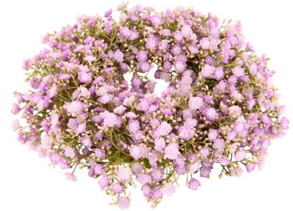IGEA, I.GE.A. Kunstkranz »Schleierkraut«, (1 St.), Kerzenkranz Tischkranz Tischdeko Wanddeko Türdeko Hochzeitsdeko Kunstblumen Pflanze Gypsophila Blumen für Hochzeit Brautsträusse Dekoration Basteln, I.GE.A. Kunstkranz »Schleierkraut«, 7 cm