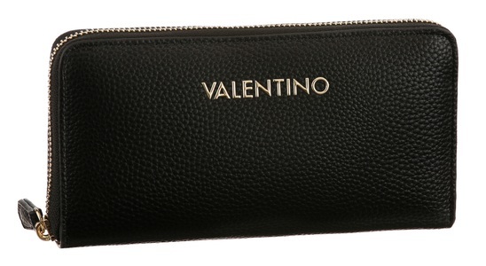 VALENTINO BAGS, VALENTINO BAGS Geldbörse »BRIXTON«, mit Logoschriftzug und viel Stauraum, VALENTINO BAGS Geldbörse »BRIXTON«, Geldbeutel Portemonnaie Damenbörse