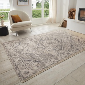 Hanse Home, HANSE Home Teppich »Sand«, rechteckig, 8 mm Höhe, strapazierfähig, robust, pflegeleicht, ringsum gekettelt, geeignet für Fussbodenheizung, HANSE Home Teppich »Sand«, rechteckig, 8 mm Höhe, Kurzflor, Läufer, Orient, Vintage, Wohnzimmer, Schlafzimmer, Esszimmer