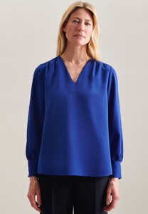 Seidensticker, seidensticker Klassische Bluse »Schwarze Rose«, Langarm V-Neck Uni, seidensticker Klassische Bluse »Schwarze Rose«, Langarm V-Neck Uni