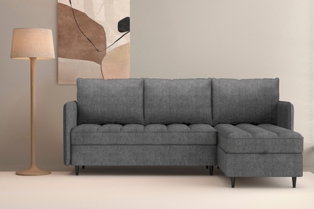 Dorel Home, Dorel Home Ecksofa »LINDHUS, L-Form, verschiedene Stellvarianten, Schlaf-Liege«, Modulsofa, Recamiere, grosser Bettkasten, Cord, Chenille, Dorel Home Ecksofa »LINDHUS, L-Form, verschiedene Stellvarianten, Modulsofa« Recamiere, Stauraum, Cord und Chenille-Bezug