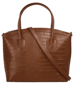 CLUTY, Cluty Henkeltasche, (1 tlg.), echt Leder, Made in Italy, Cluty Henkeltasche, echt Leder, Made in Italy