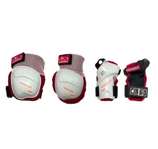 HUDORA, HUDORA® Biomechanisches Protektoren Set Comfort rosa, Hudora Protektoren-Set »Protektoren«