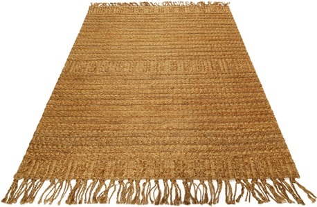 Green Looop, Green Looop Teppich »Marseille«, rechteckig, 5 mm Höhe, Green Looop Teppich »Marseille«, rechteckig, 5 mm Höhe, handgewebter Juteteppich, Naturfaser, Wohnzimmer