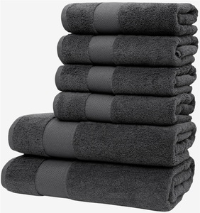 Wolkenfeld, Wolkenfeld Handtuch Set "Premium Low-Twist Baumwolle 550 g/m² ? 6-teiliges Bade-Set" 6 tlg. Frottier 2 Duschtücher 70×140 cm & 4 Handtücher 50×100 cm