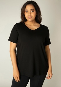 Base Level Curvy T-Shirt »Alba«, Weich fliessende, formstabile Qualität
