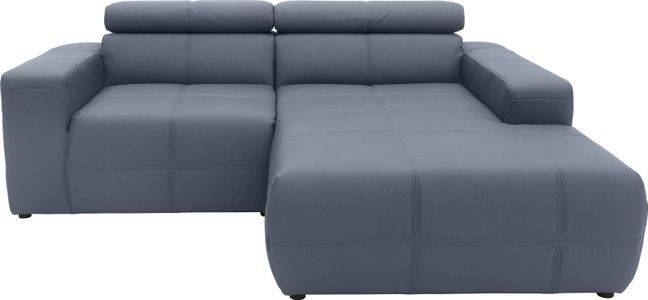 DOMO collection, DOMO collection Ecksofa »Brandon«, Mit Kopfteilverstellung, auch in Leder, DOMO collection Ecksofa »Brandon kleine Ausführung B/T/H: 214/100/80 cm«, Mit Kopfteilverstellung, auch in Leder und Cord, L-Form