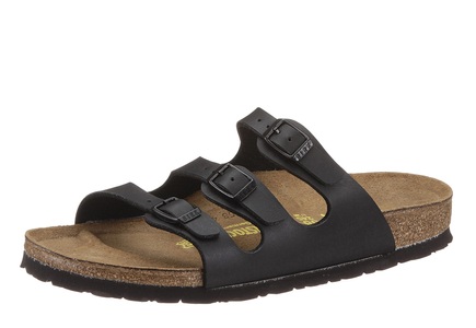 Birkenstock, Birkenstock Pantolette »FLORIDA«, Birkenstock Florida Damen Pantolette Schwarz