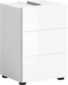 WELLTIME, welltime Waschbeckenunterschrank, (1 St.), Badmöbel, Badschrank, Badezimmer Unterschrank in 38cm Breite, 1 Tür, welltime Waschbeckenunterschrank »Biel, Breite 38 cm, 1 Tür, 1 Einlegeboden, mit Siphonausschnitt«, (1 St.), Badmöbel, Badschrank, Schrank, Unterschrank, Bad, Badezimmer