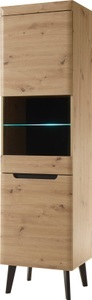 INOSIGN, INOSIGN Vitrine »TORGE«, INOSIGN Vitrine »Torge, Hochschrank, Glasvitrine, Standvitrine, Vitrinenschrank«, (1 St.), in drei verschiedenen Farben verfügbar, Glastür & -boden, 53 cm breit