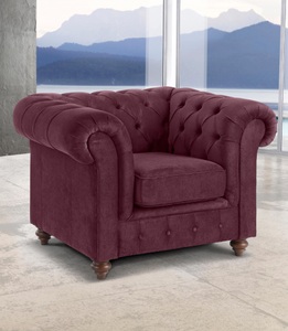 PREMIUM COLLECTION BY HOME AFFAIRE, Premium collection by Home affaire Sessel »Chesterfield«, mit Knopfheftung, auch in Leder, Home affaire Sessel »Chesterfield B/T/H: 105/69/74 cm«, mit hochwertiger Knopfheftung, auch in Leder