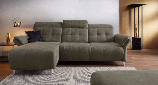 PLACES OF STYLE, Places of Style Ecksofa »Manhattan«, 2 Sitze mit elektrischer Relaxfunktion, verstellbare Armlehnen, Home affaire Ecksofa »Manhattan L-Form« 2 Sitze mit elektrischer Relaxfunktion, verstellbare Armlehnen