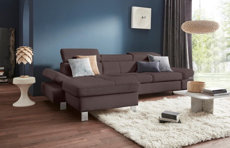 exxpo - sofa fashion, exxpo - sofa fashion Ecksofa, mit Kopf- bzw. Rückenverstellung, wahlweise mit Bettfunktion und Bettkasten, exxpo - sofa fashion Ecksofa »Fiji, hochwertige Detailverarbeitung, Breite 292cm, L-Form« bequem durch Kopf- und Armteilverstellung, wahlweise mit Bettfunktion