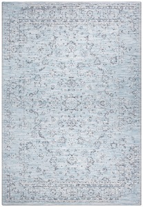 White Label, White Label - Teppich In-& Outdoor - 77 x 150 cm; - Blau, Home affaire Teppich »Sophia«, rechteckig, 3 mm Höhe, Orient-Optik, mit Bordüre, Strapazierfähig, pflegeleicht, Flachgewebe