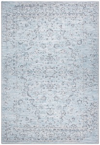 White Label, White Label - Teppich In-& Outdoor - 77 x 150 cm; - Blau, Home affaire Teppich »Sophia«, rechteckig, 3 mm Höhe, Orient-Optik, mit Bordüre, Strapazierfähig, pflegeleicht, Flachgewebe
