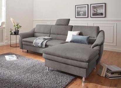 SIT&MORE, sit&more Ecksofa, sit&more Ecksofa »Cardoso L-Form«, mit Federkern, wahlweise mit Bettfunktion