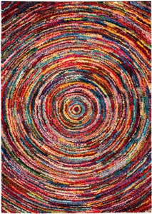 Hochflor-Teppich, »Sixteen Round«, OCI DIE TEPPICHMARKE, rechteckig, Höhe 25 mm, maschinell gewebt