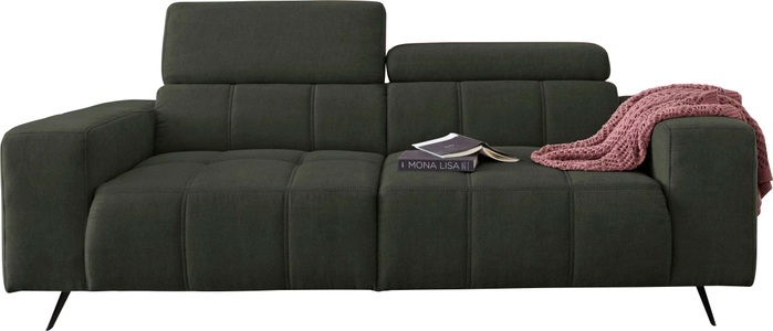 DOMO collection, DOMO collection 2-Sitzer, DOMO collection 2-Sitzer »Trento, mit Kufenfuss oder Einzelfuss« wahlweise mit Kopfteilverstellung und in zwei Grössen erhältlich