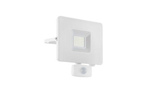 Eglo, LED-Außenstrahler Faedo 3 mit Sensor, weiß, 30W, EGLO Wandstrahler »Strahler FAEDO 3 30«