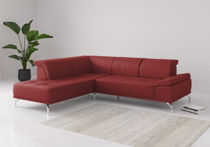 Places of Style Ecksofa »Caluna«, Inkl.Sitztiefenverstellung, wahlweise mit Kopf- und Armteilverstellung