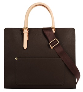 Bugatti, bugatti Henkeltasche »ELLA«, Kurzgrifftasche Ella XL in Dunkelbraun