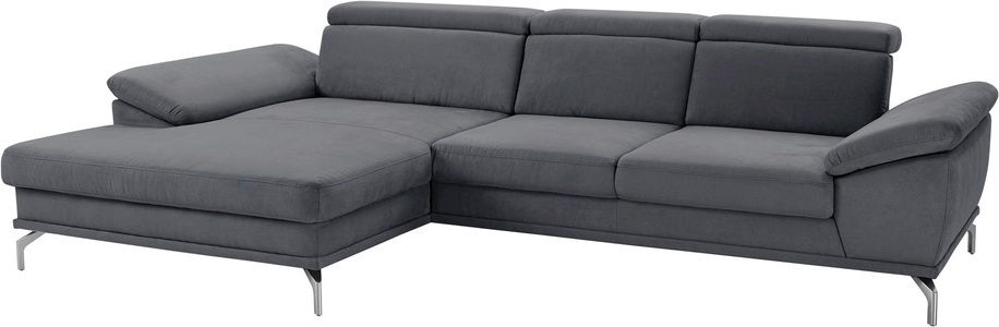 SIT&MORE, sit&more Ecksofa, sit&more Ecksofa »Scorpio L-Form«, inklusive Sitztiefenverstellung, wahlweise mit Kopfverstellung