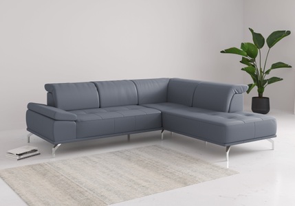Places of Style Ecksofa »Caluna«, Inkl.Sitztiefenverstellung, wahlweise mit Kopf- und Armteilverstellung