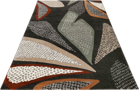 Esprit, Esprit Teppich »Hazel«, rechteckig, 13 mm Höhe, Esprit Teppich »Hazel«, rechteckig, 13 mm Höhe, schön weicher Kurzflor in modernem Design, bunt, Wohnzimmer