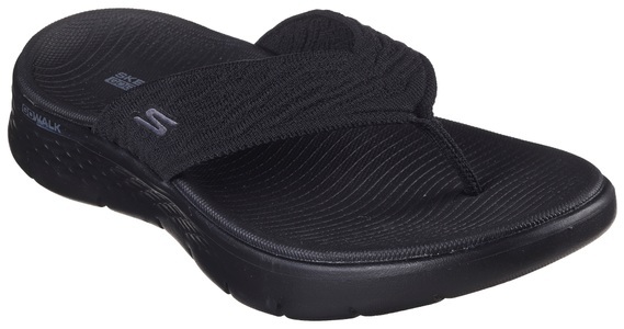 Skechers, Skechers Go Walk Flex Damen Flip Flop Schwarz, Skechers Go Walk Flex Damen Flip Flop Schwarz