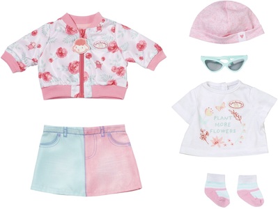 Baby Annabell, Baby Annabell Puppenkleidung »Deluxe Frühling«, (Set, 6 tlg.), Baby Annabell Deluxe Frühling 43 cm