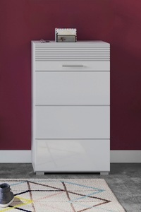 INOSIGN, INOSIGN Schuhkommode »Linus«, Breite 55 cm, INOSIGN Schuhkommode »Malmö, Breite 60 cm, 1 Tür, 5 Fächer, hochwertige MDF Front«, Rillenfräsung, Anrichte, Schrank, Kommode, Dielenmöbel, Flurmöbel