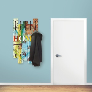 Artland, Artland Garderobenpaneel »Buntes Zuhause«, Artland Garderobenleiste »Buntes Zuhause«, teilmontiert