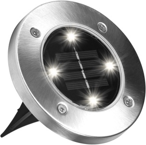 Disk Lights, Disk Lights Solarleuchten, Solarlampen «Disk Lights», 8er-Set, mit 4 LEDs pro Leuchte