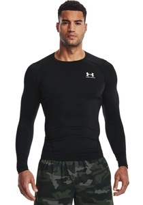 UNDER ARMOUR, Under Armour Heatgear Comp Longsleeve Herren - Schwarz, Weiß, Under Armour Heatgear Comp Longsleeve Herren - Schwarz, Weiß